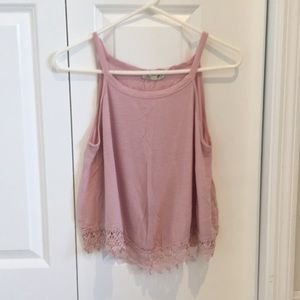 Pink top midi crop